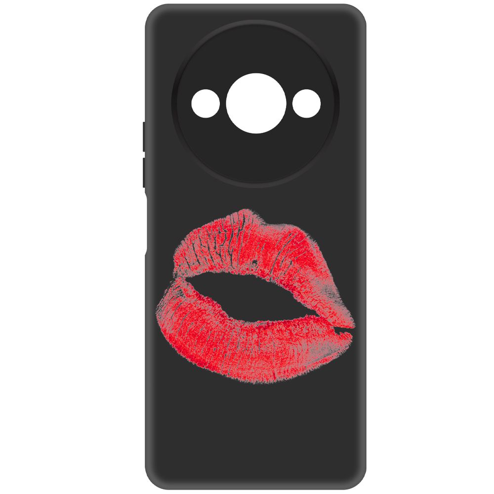 

Чехол-накладка Krutoff Soft Case След помады для Xiaomi Redmi A3x черный