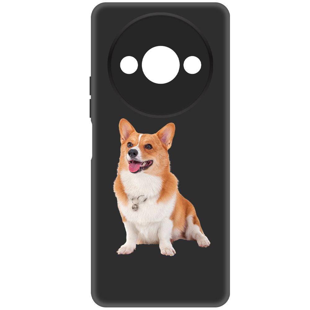 

Чехол-накладка Krutoff Soft Case Корги для Xiaomi Redmi A3x черный