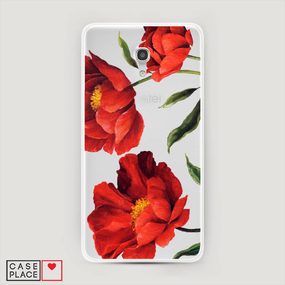 

Чехол Awog на Alcatel Pixi 4 (5) 5045D / Алкатель Pixi 4 (5) 5045D "Красные маки", 170250-8
