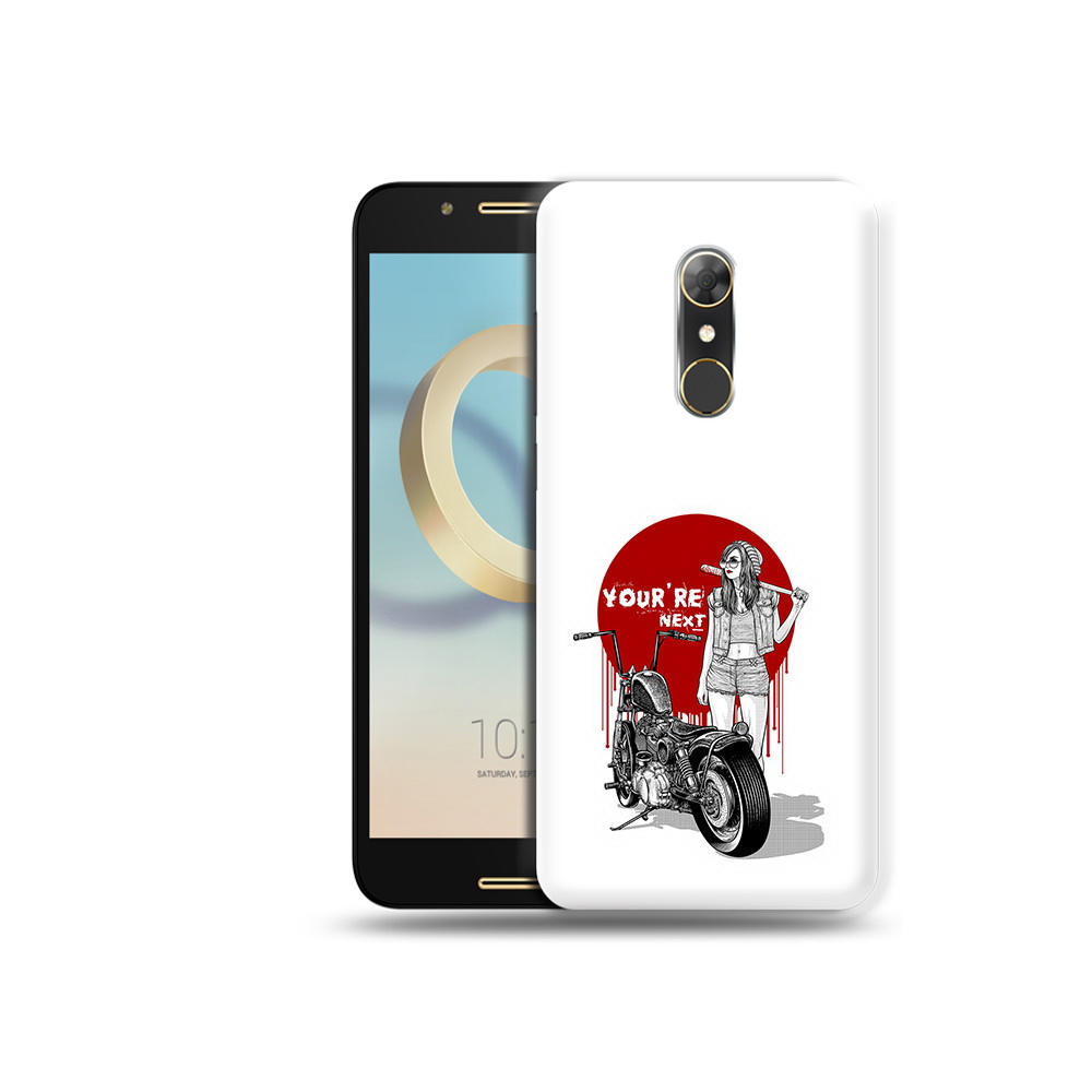 Чехол MyPads Tocco для Alcatel A7 девушка с мотоциклом (PT133991.671.315)