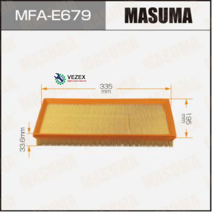 

MASUMA Воздушный фильтр A0852 MASUMA LHD MERCEDES-BENZ C-CLASS (W206) (1/20)