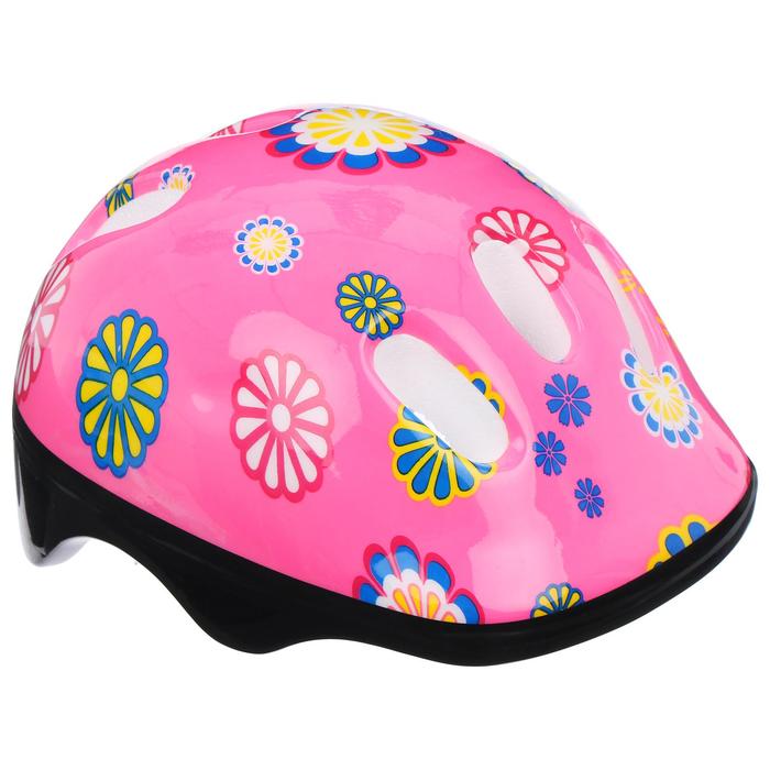 ONLYTOP Шлем защитный OT-SH6 детский, размер S (52-54 см), цвет розовый