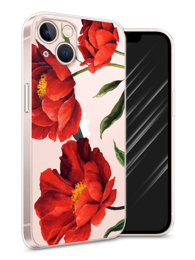 

Чехол Awog на Apple iPhone 13 / Айфон 13 "Красные маки", Разноцветный, 14250-8