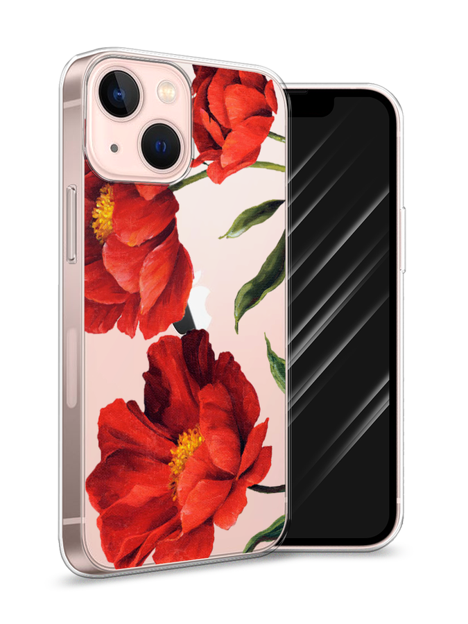 

Чехол Awog на Apple iPhone 13 mini / Айфон 13 mini "Красные маки", Разноцветный, 14150-8