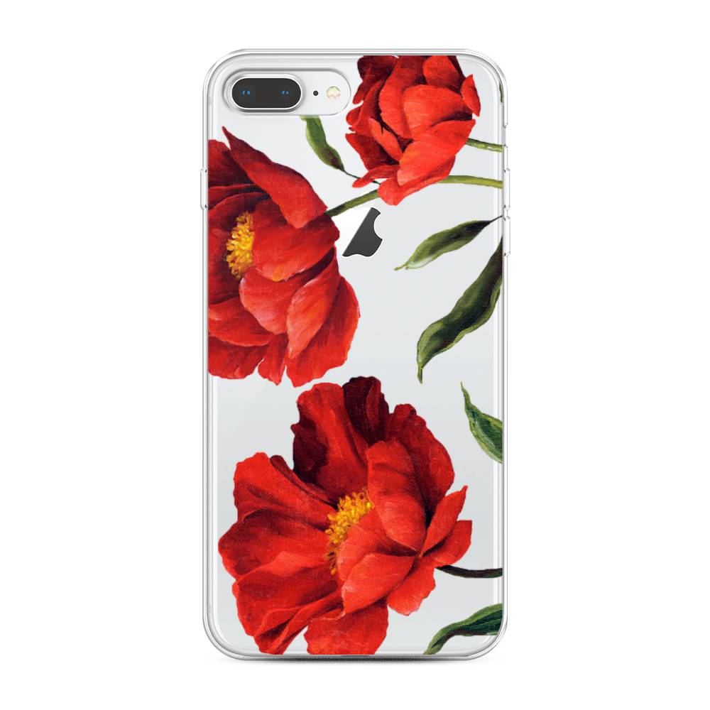 

Чехол Awog на Apple iPhone 8 Plus / Айфон 8 Plus "Красные маки", Разноцветный, 10950-8