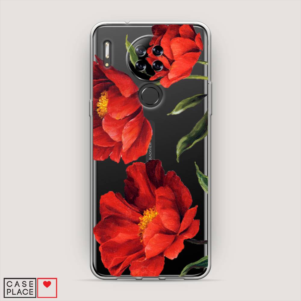 

Чехол Awog на Blackview A80 "Красные маки", Разноцветный, 280150-8