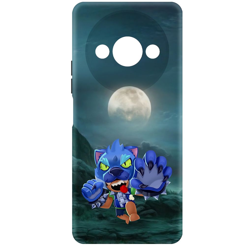 

Чехол-накладка Krutoff Soft Case Brawl Stars - Оборотень Леон для Xiaomi Redmi A3x черный