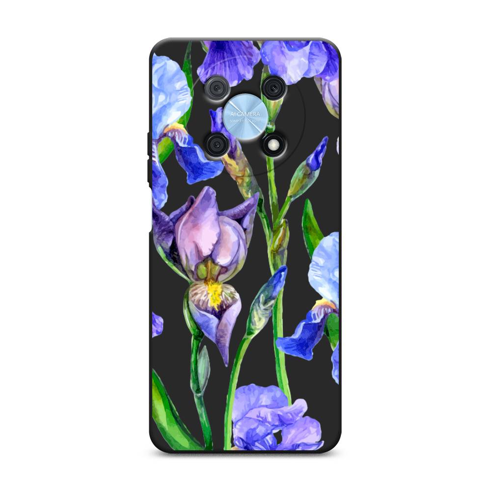 

Чехол Awog на Huawei P50 Pro "Синие ирисы", Фиолетовый;голубой;зеленый, 6109352-1