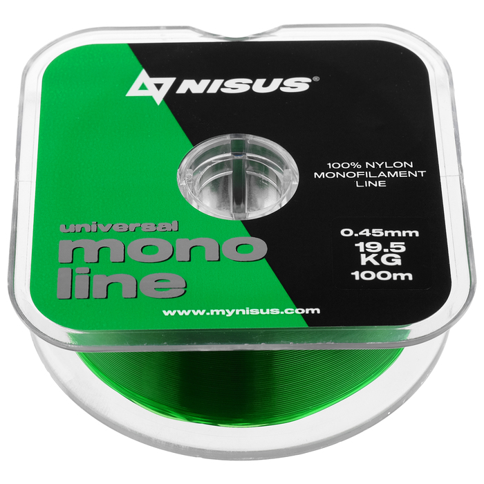 NISUS Леска NISUS MONOLINE Green 0,45 мм/100 м