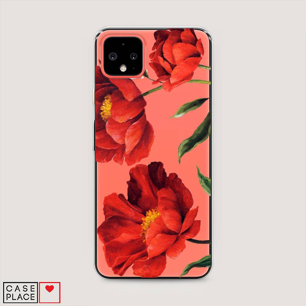 

Чехол Awog на Google Pixel 4 XL "Красные маки", Разноцветный, 270550-8