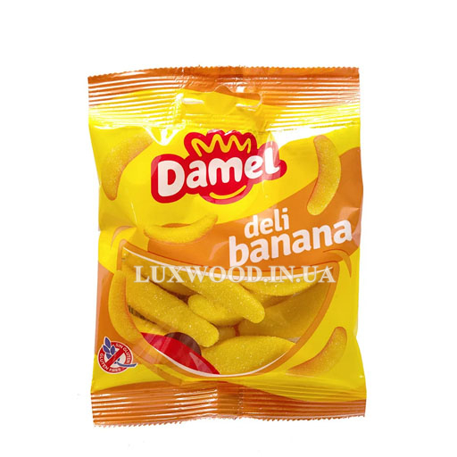 

Мармелад Damel Halal Deli Banana Дамель Банан, 70г, Жевательный мармелад