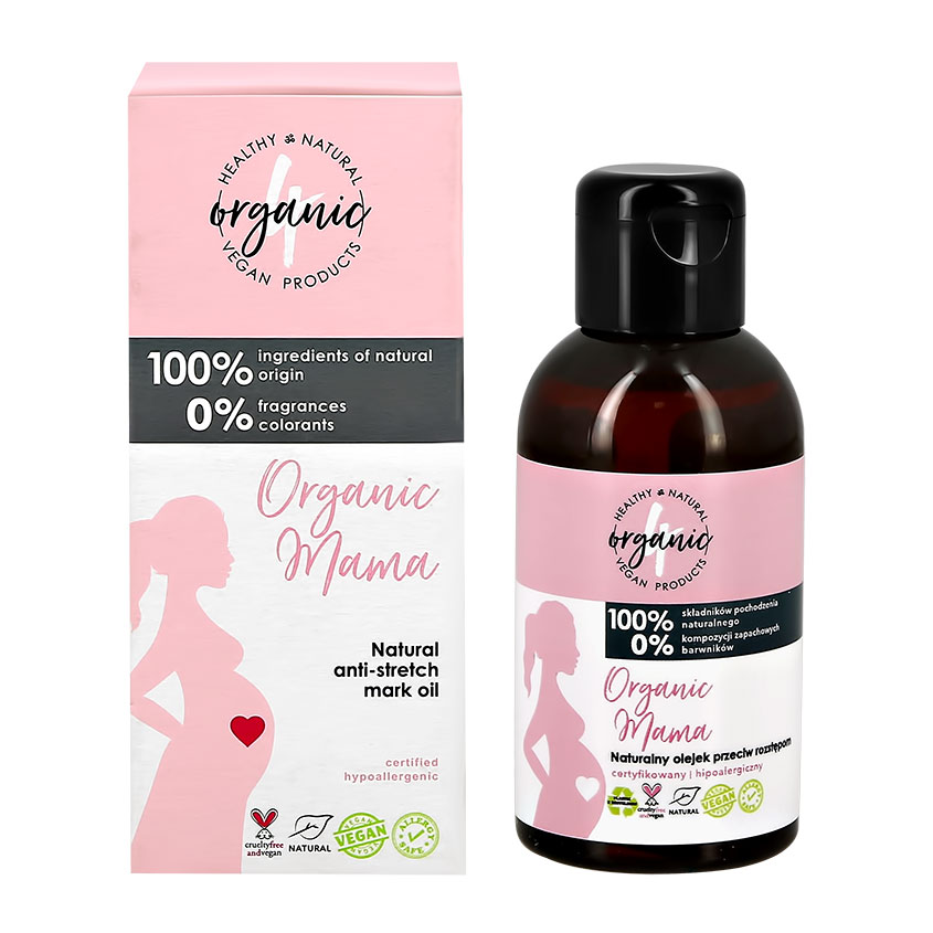 фото Масло для тела 4organic organic mama против растяжек 100 мл