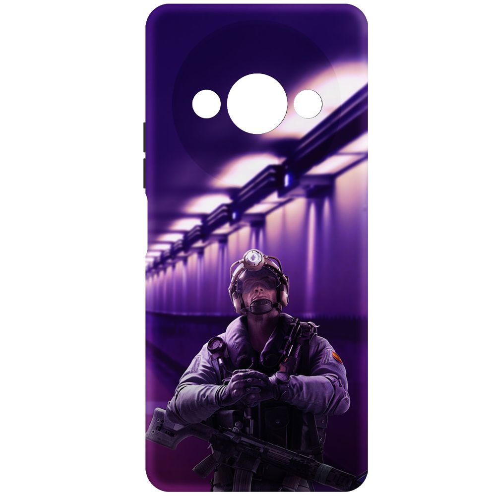 

Чехол-накладка Krutoff Soft Case Cтандофф 2 (Standoff 2) - Неон для Xiaomi Redmi A3x, Черный