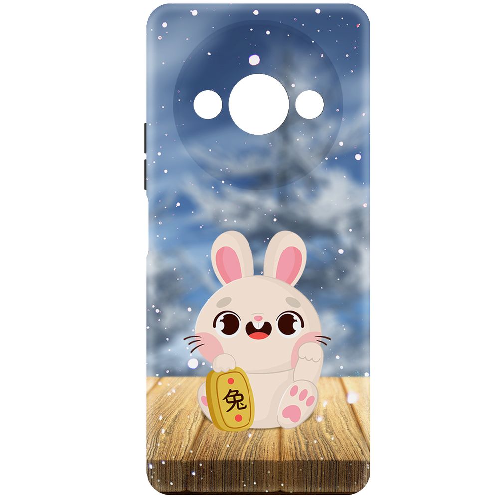 

Чехол-накладка Krutoff Soft Case Год кролика для Xiaomi Redmi A3x черный
