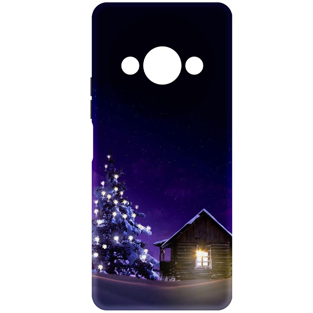 

Чехол-накладка Krutoff Soft Case Зимний домик для Xiaomi Redmi A3x черный