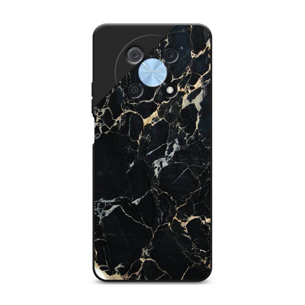 

Чехол Awog на Huawei P50 Pro "Черный мрамор уголок", Черный;золотистый, 6109352-1