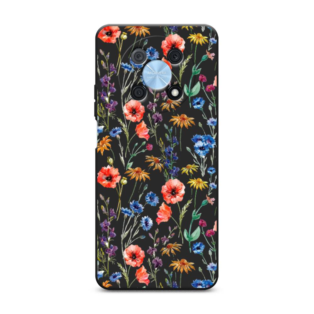 

Чехол Awog 6109352-1 для Huawei P50 Pro "Маки и васильки фон", 6109352-1