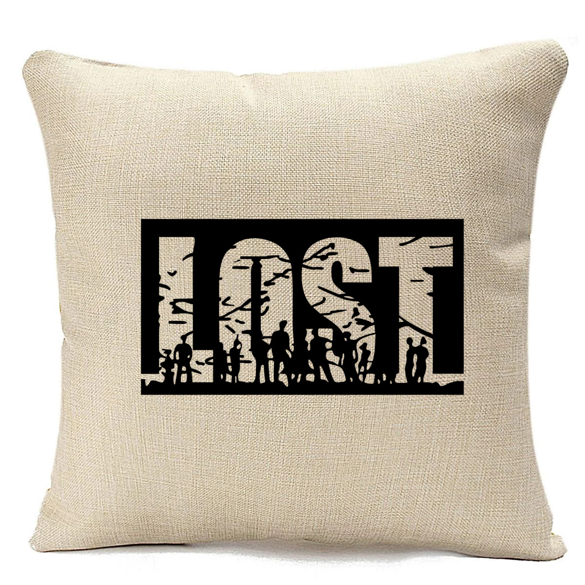 

Подушка бежевая CoolPodarok Lost
