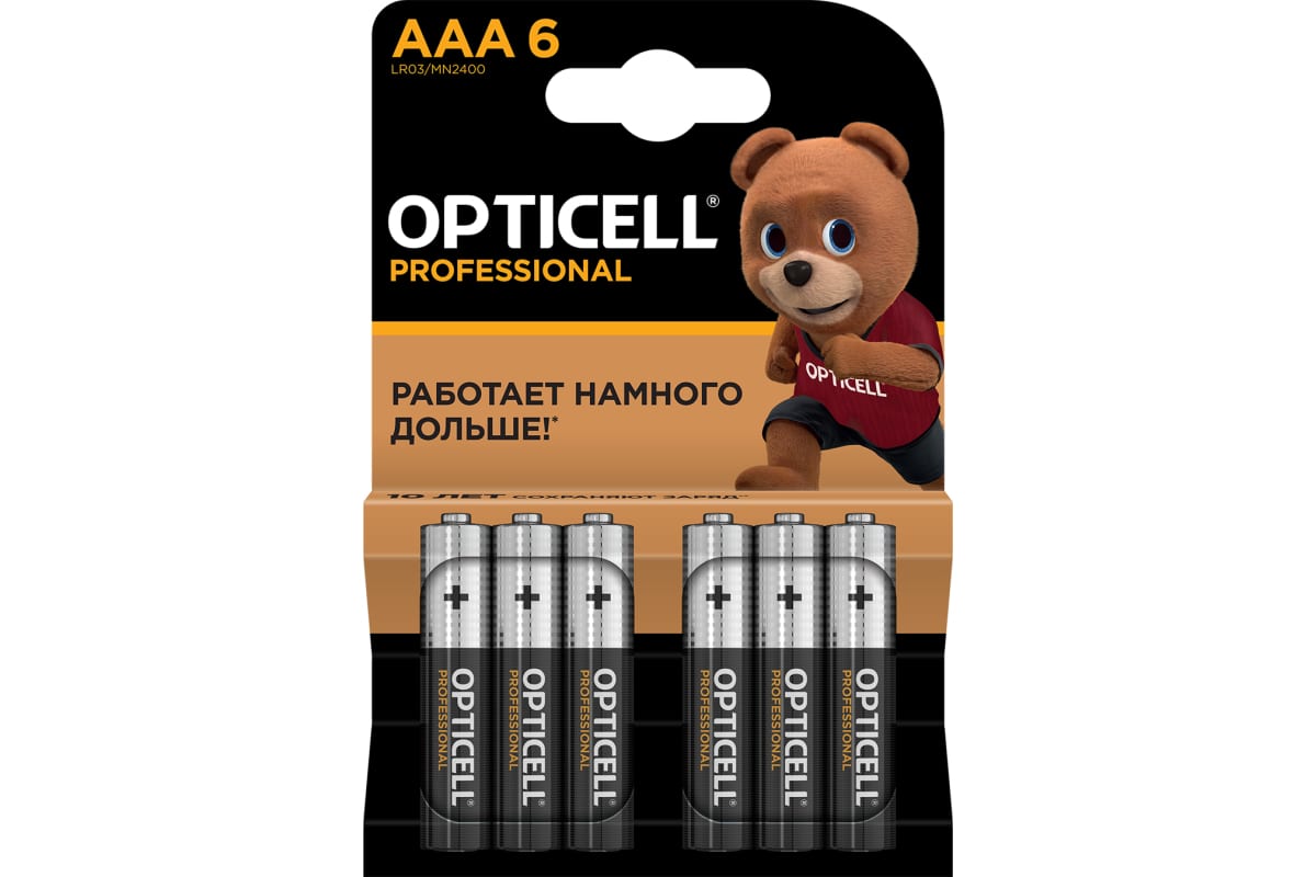 Батарейка OPTICELL Professional LR03 6 шт