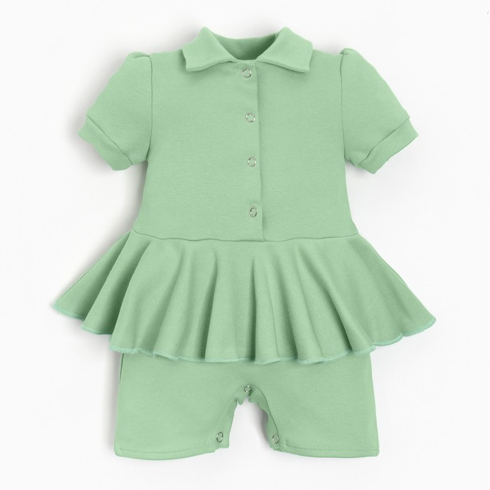 Боди-платье детское MINAKU, цвет зелёный, рост 68-74 см