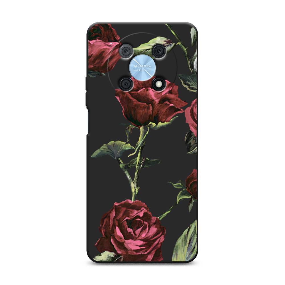 

Чехол Awog на Huawei P50 Pro "Бордовые розы фон", Красный, 6109352-1