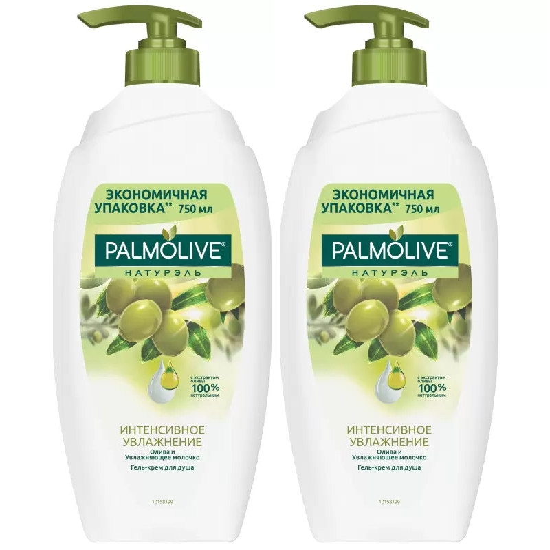 фото Комплект гель-крем для душа palmolive натурэль увлажнение олива и молочко 750мл 2 шт.