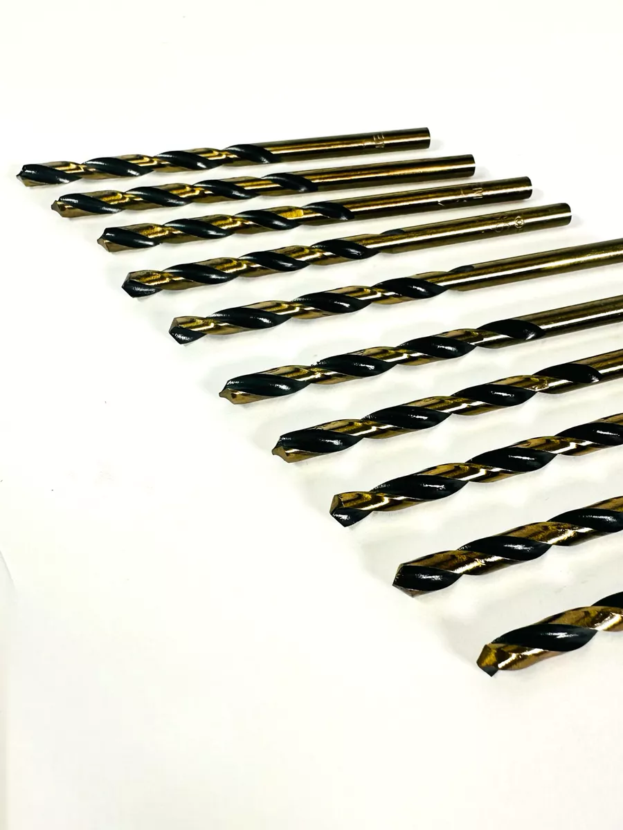 Набор сверл по металлу, EMTOP, сверла 10 шт 4 мм по металлу стали для дрели, ETDB10401
