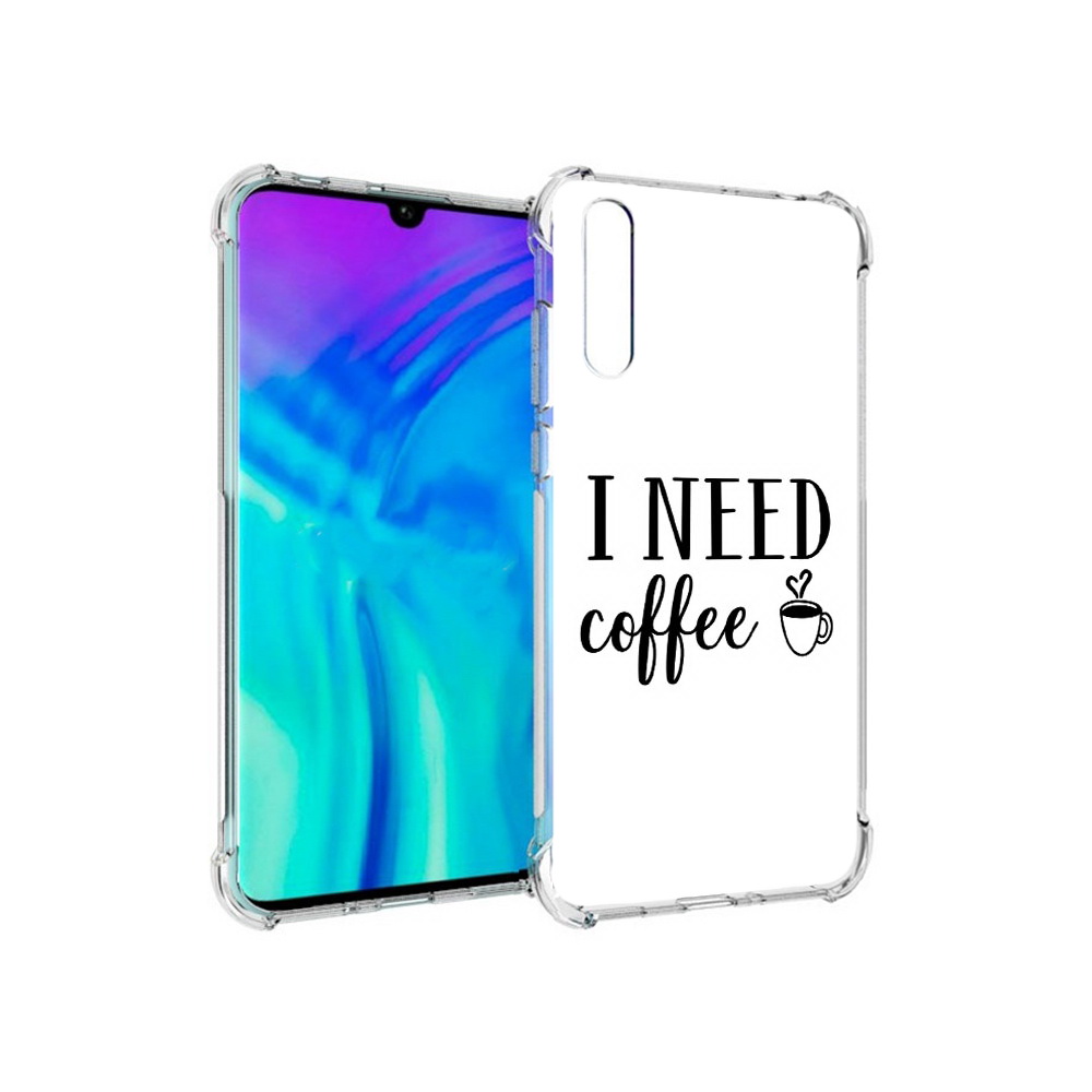 

Чехол MyPads Tocco для Huawei Enjoy 10s Мне нужен кофе, Прозрачный, Tocco