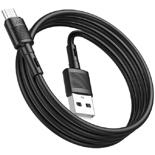 фото Кабель micro usb-b - usb-a hoco 1 м черный