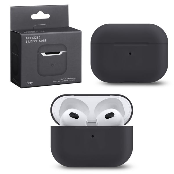 

Силиконовый чехол для Apple AirPods 3 Gray, Серый, AirPods 3