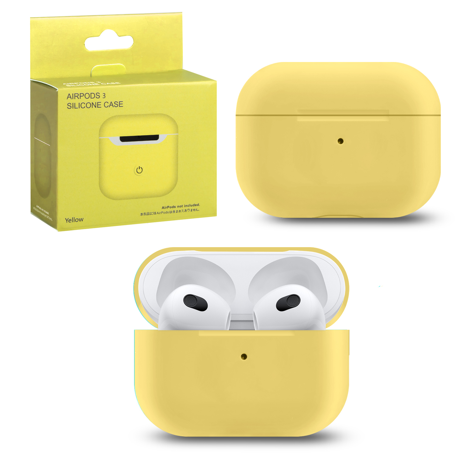 

Силиконовый чехол для Apple AirPods 3 Yellow, Желтый, AirPods 3