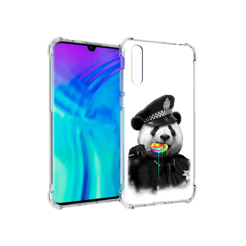 

Чехол MyPads Tocco для Huawei Enjoy 10s Панда полиция, Прозрачный, Tocco