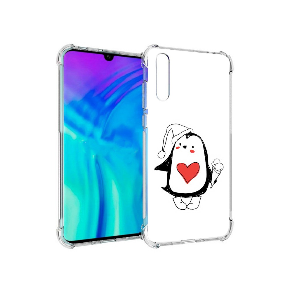 

Чехол MyPads Tocco для Huawei Enjoy 10s Пингвин с мороженым, Прозрачный, Tocco