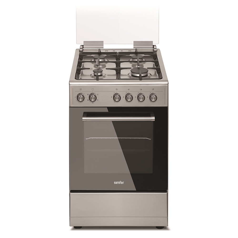 

Комбинированная плита Simfer F56MM45022 серебристая, F56MM45022