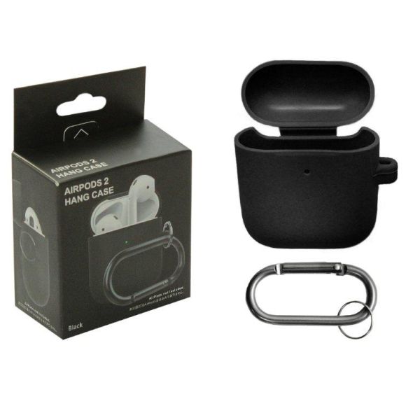 

Силиконовый чехол для Apple AirPods с карабином Dark Blue, Синий, Apple AirPods