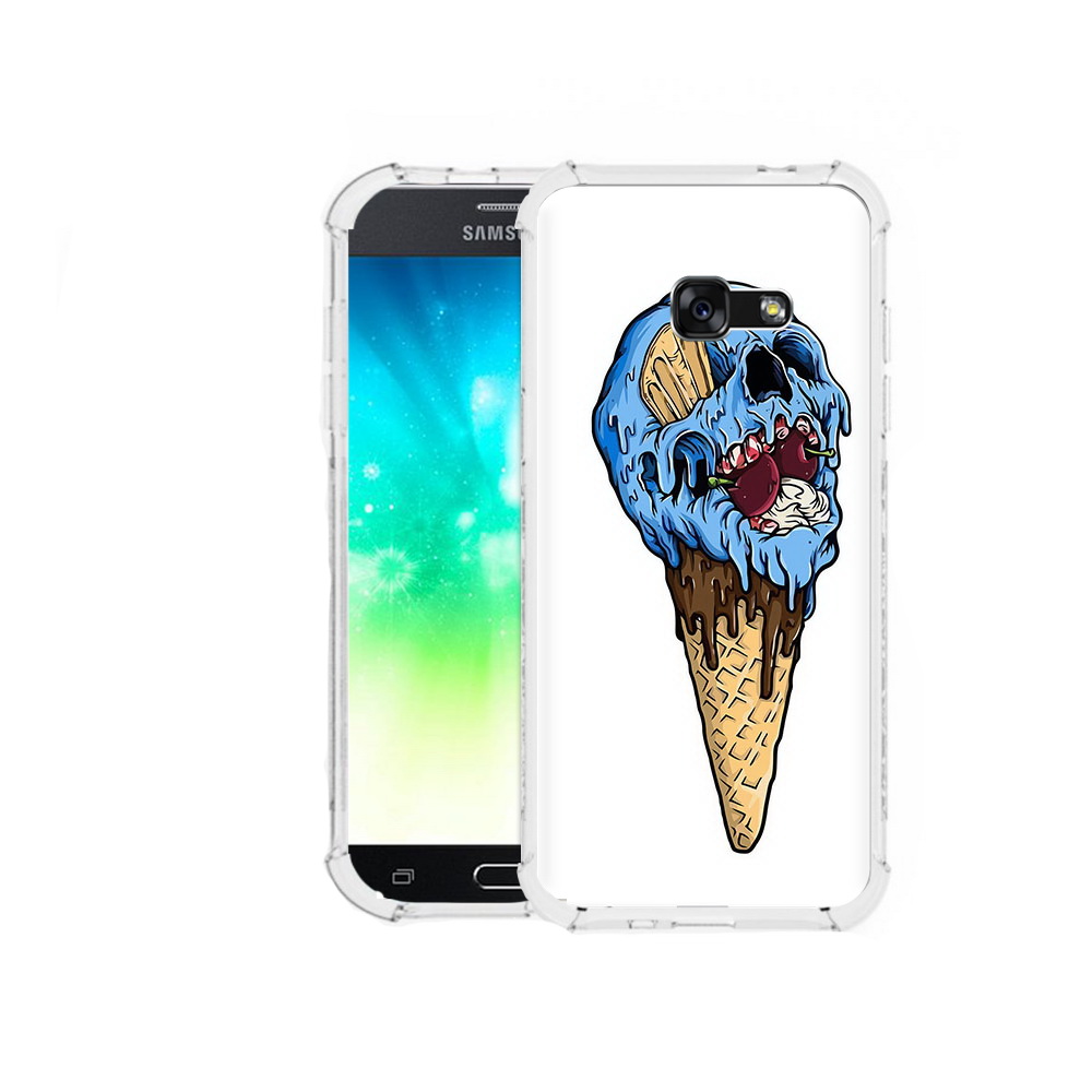 

Чехол MyPads Tocco для Samsung Galaxy A3 (2016) мороженное череп, Прозрачный, Tocco