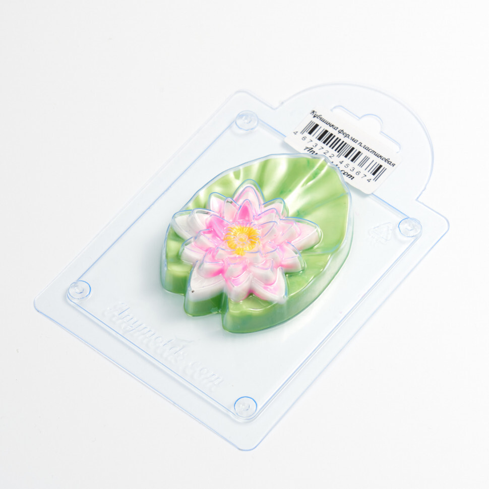 

Кувшинка форма из пластика для мыла, шоколада AnyMolds