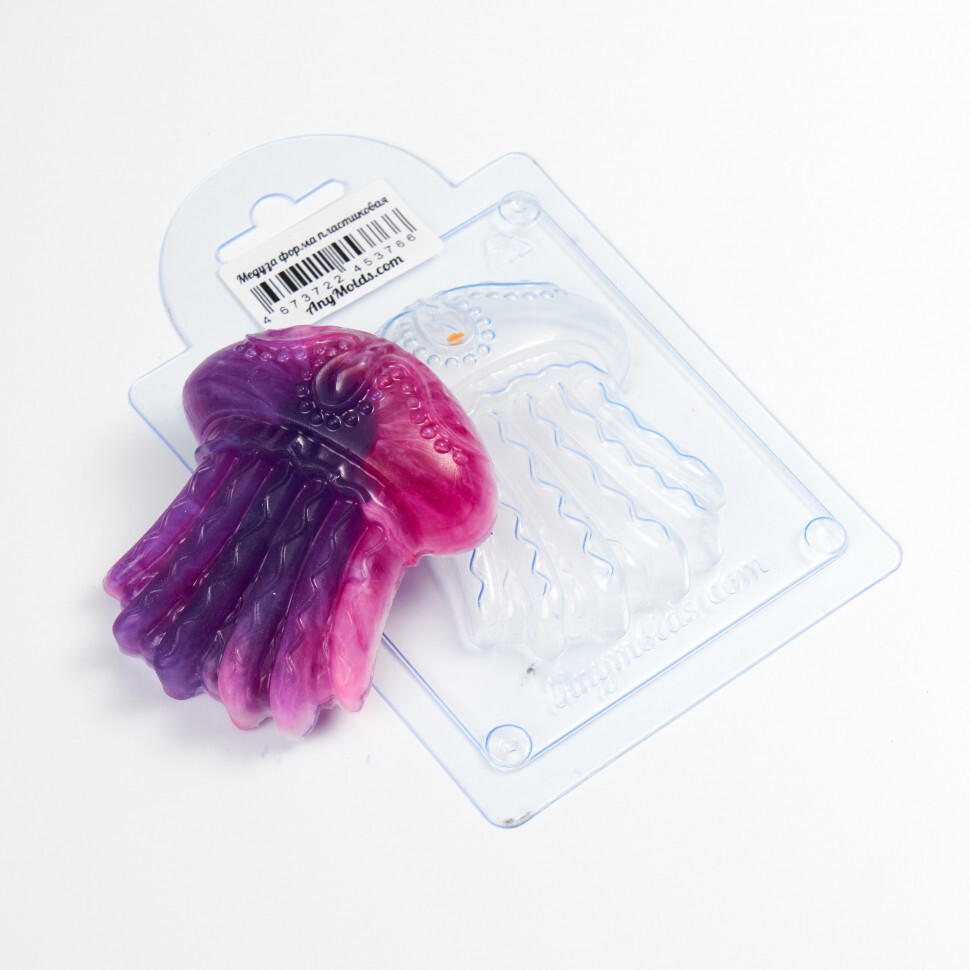 

Медуза форма из пластика для мыла, шоколада AnyMolds