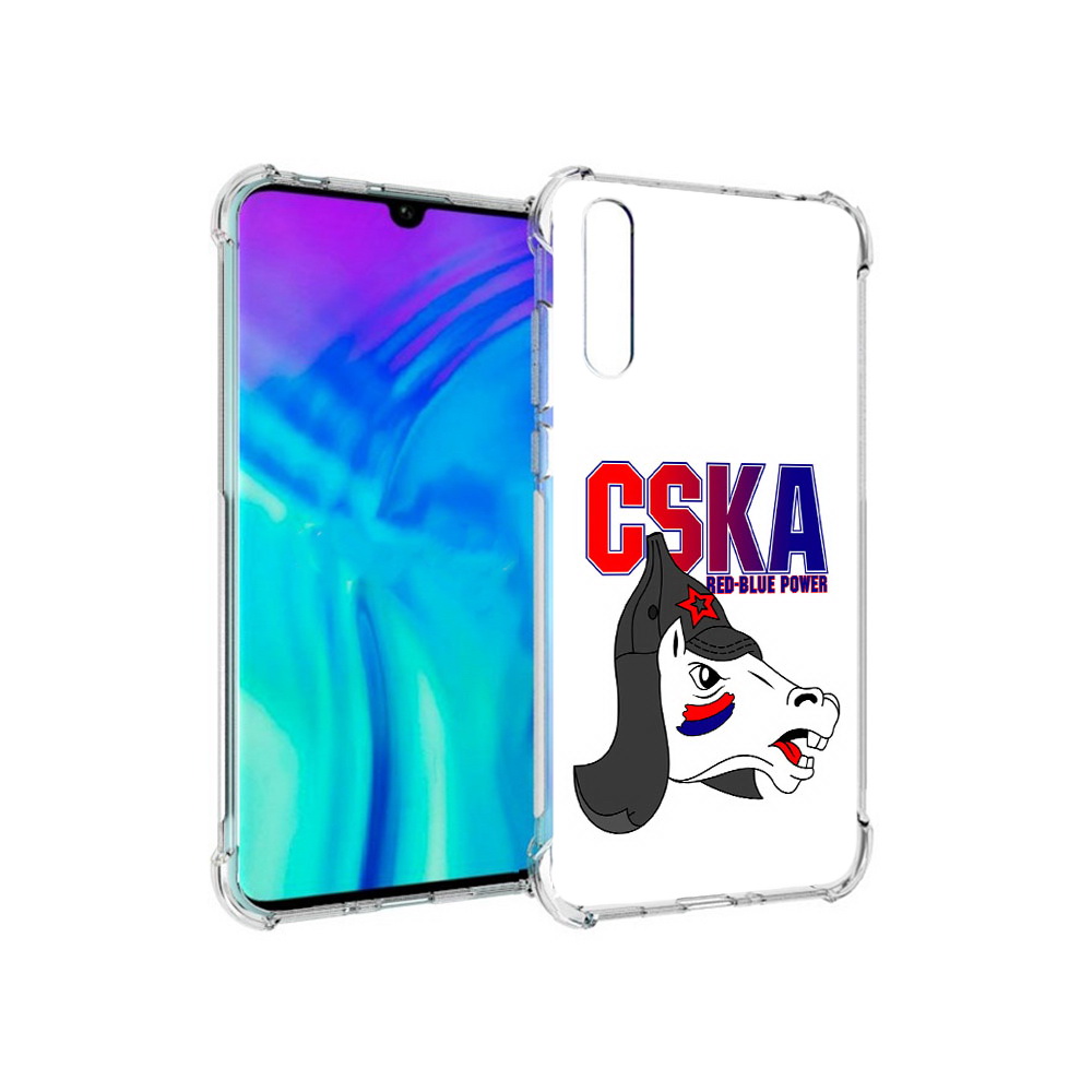 

Чехол MyPads Tocco для Huawei Enjoy 10s ФК ЦСК лошадка россия, Прозрачный, Tocco
