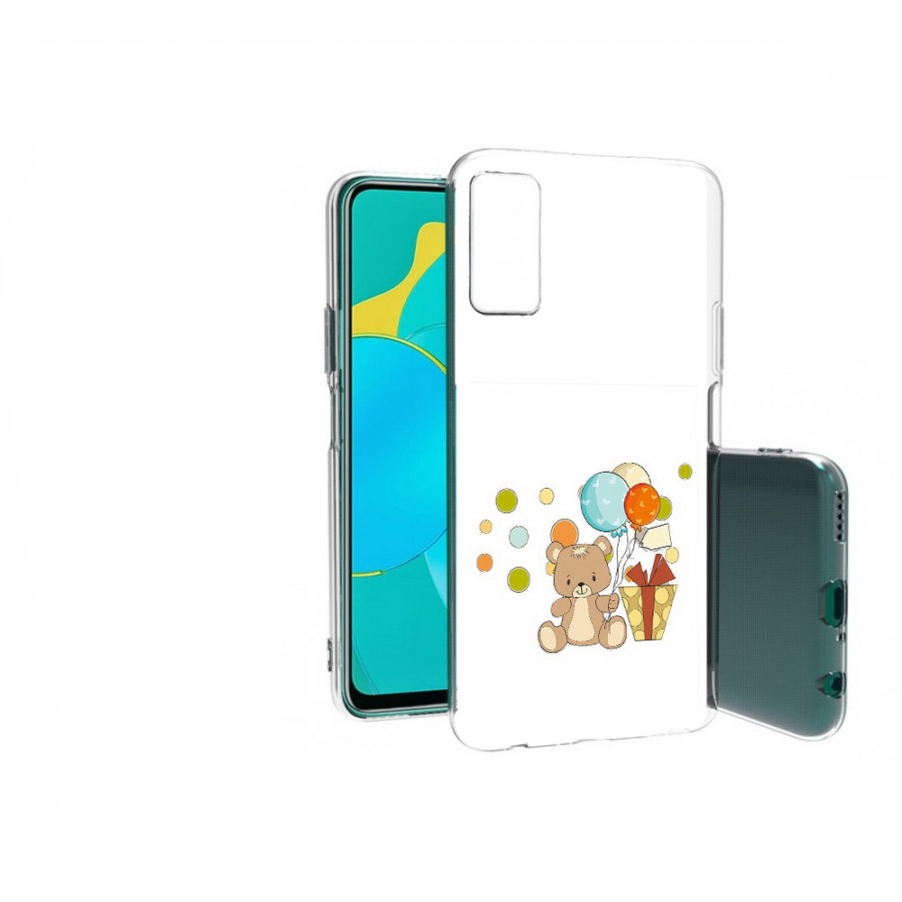 

Чехол MyPads Tocco для Huawei Honor 30S медвеженок с подарком, Прозрачный, Tocco