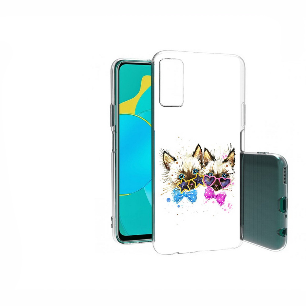 

Чехол MyPads Tocco для Huawei Honor 30S милые котята, Прозрачный, Tocco