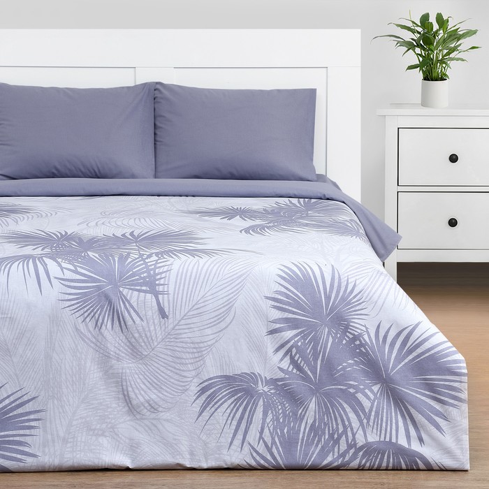 

Постельное бельё "Этель" Евро Palme 200х217 см, 220х240 см, 50х70 см - 2 шт, поплин