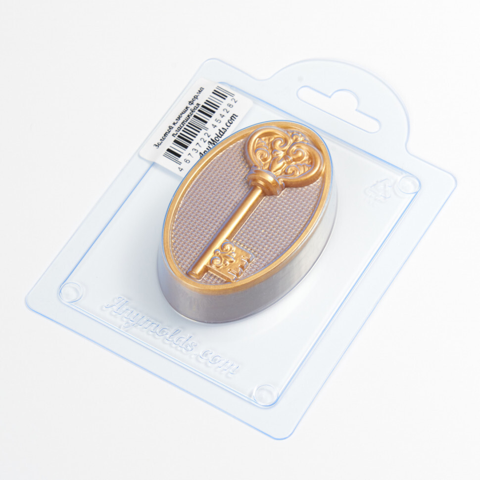

Золотой ключик форма из пластика для мыла, шоколада AnyMolds