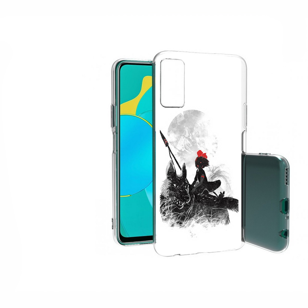 

Чехол MyPads Tocco для Huawei Honor 30S мононоке, Прозрачный, Tocco
