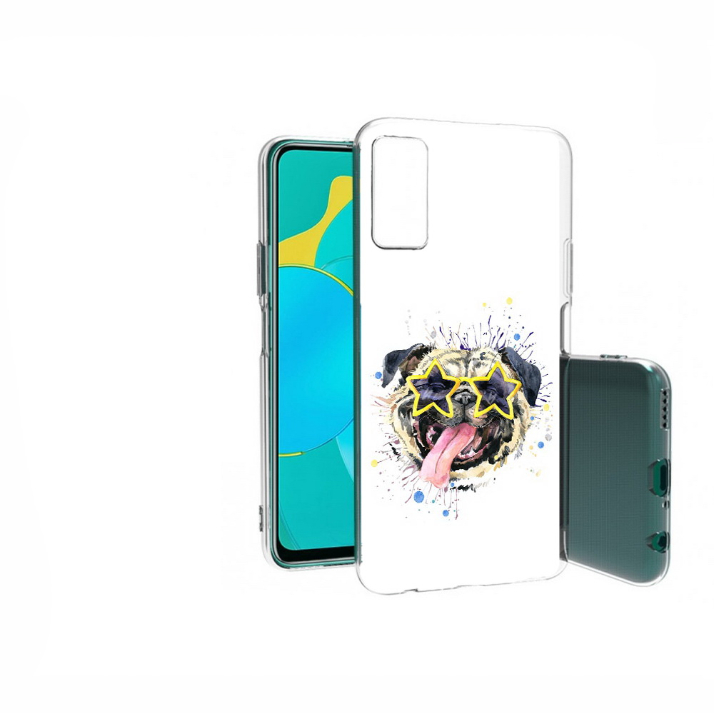 

Чехол MyPads Tocco для Huawei Honor 30S мопс боксер, Прозрачный, Tocco