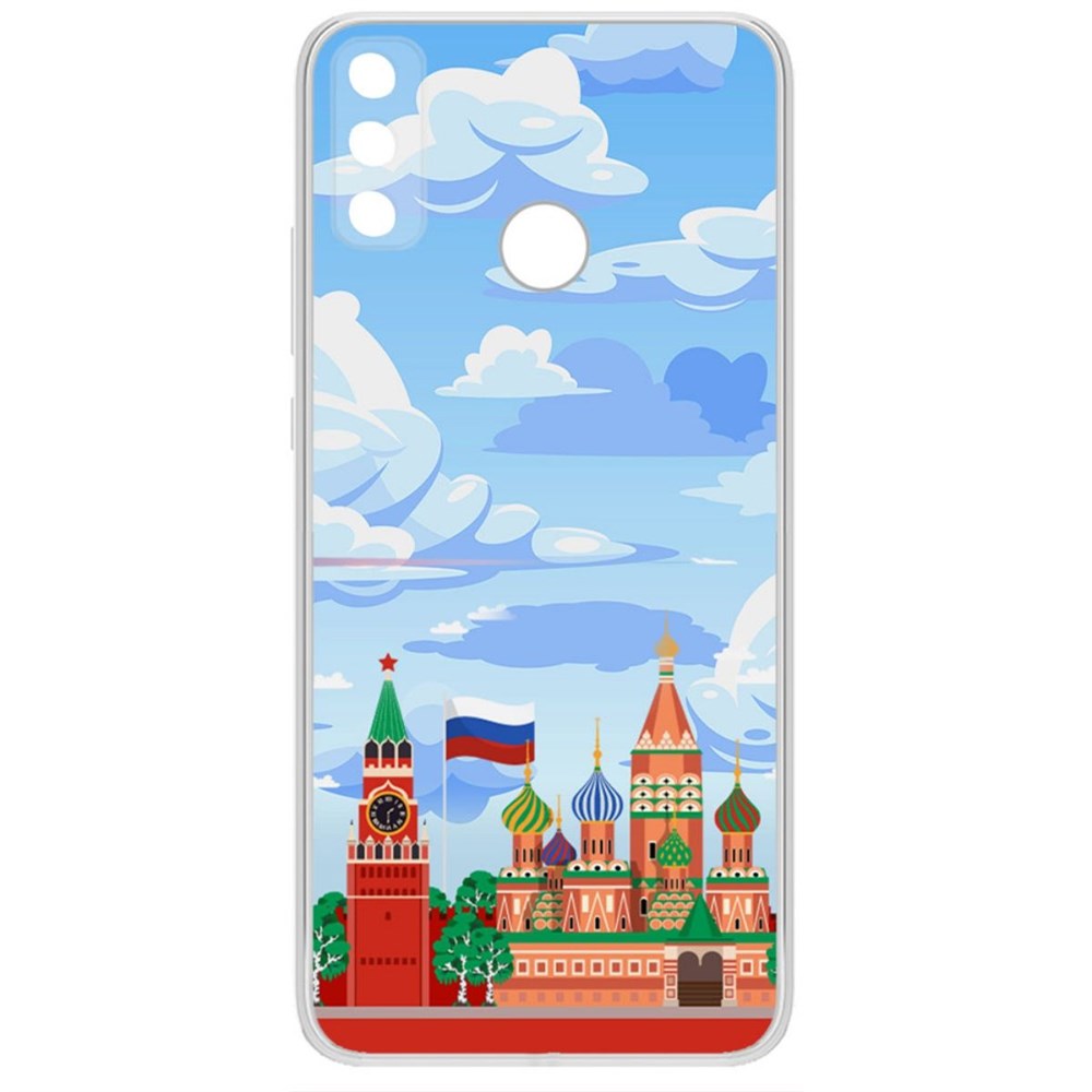 

Чехол-накладка Krutoff Clear Case Красная Площадь для Huawei Y8S, Прозрачный