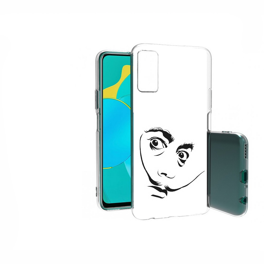 

Чехол MyPads Tocco для Huawei Honor 30S мужчина с длинными усами, Прозрачный, Tocco