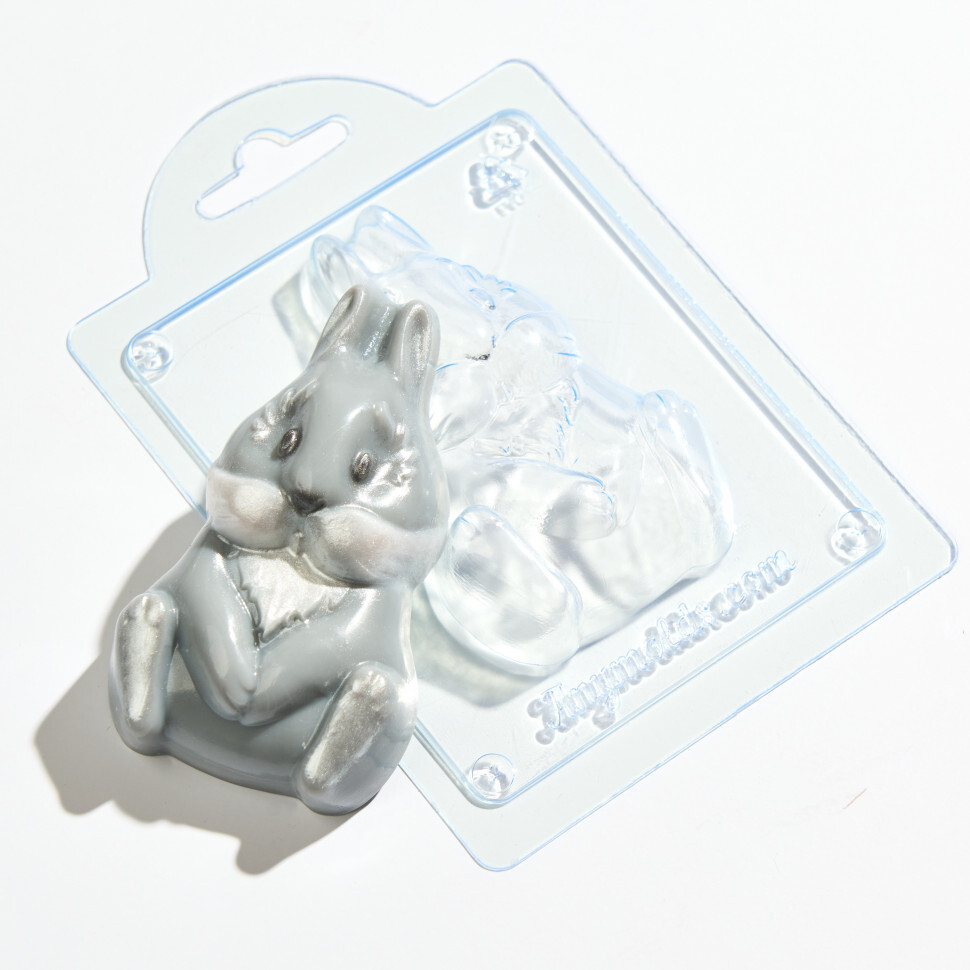

Зайчонок форма из пластика для мыла, шоколада AnyMolds