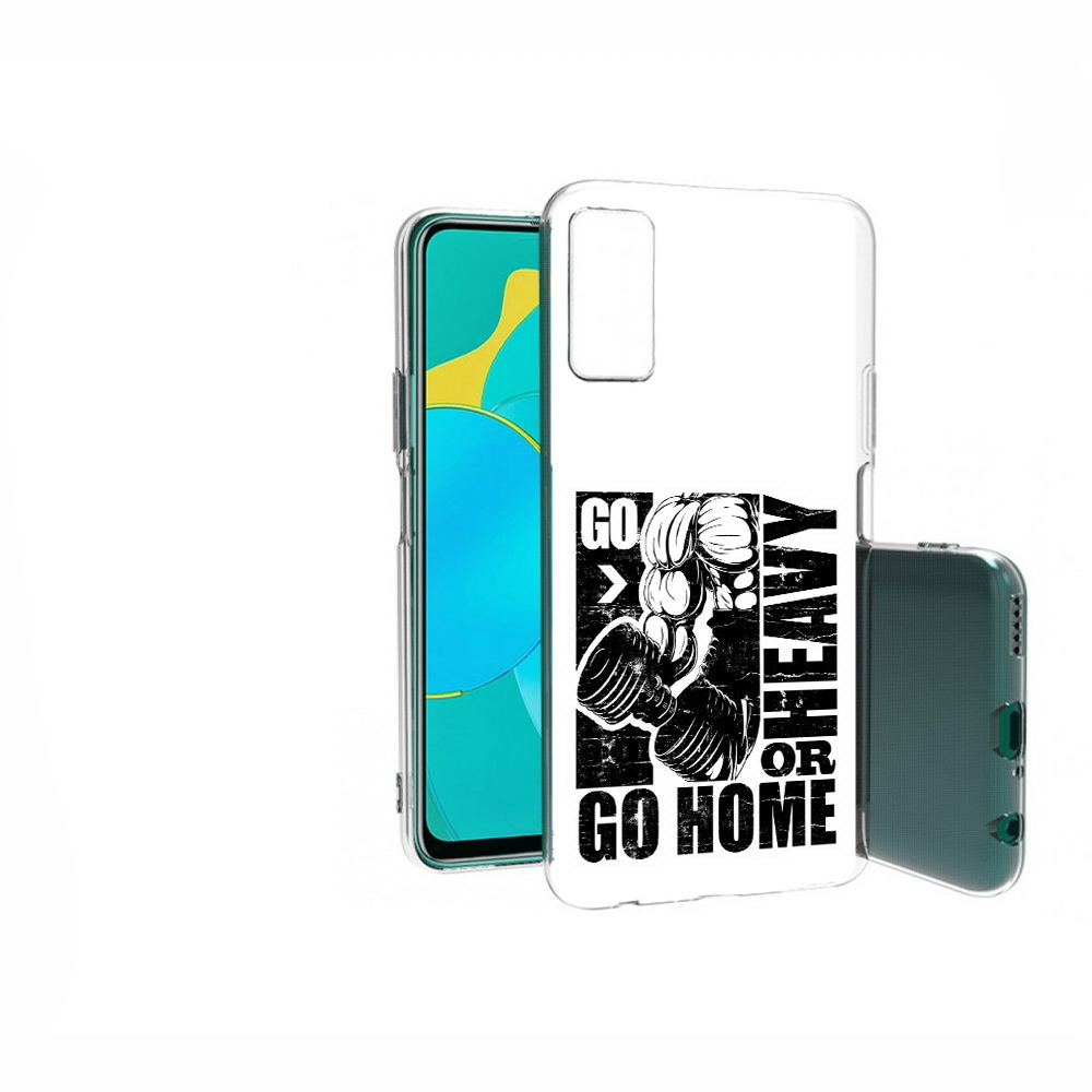 

Чехол MyPads Tocco для Huawei Honor 30S накаченные руки, Прозрачный, Tocco