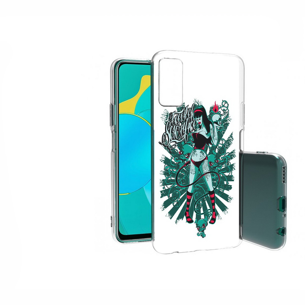 

Чехол Mypads Нарисованная Девушка В Татуировках Для Huawe, Прозрачный, Tocco